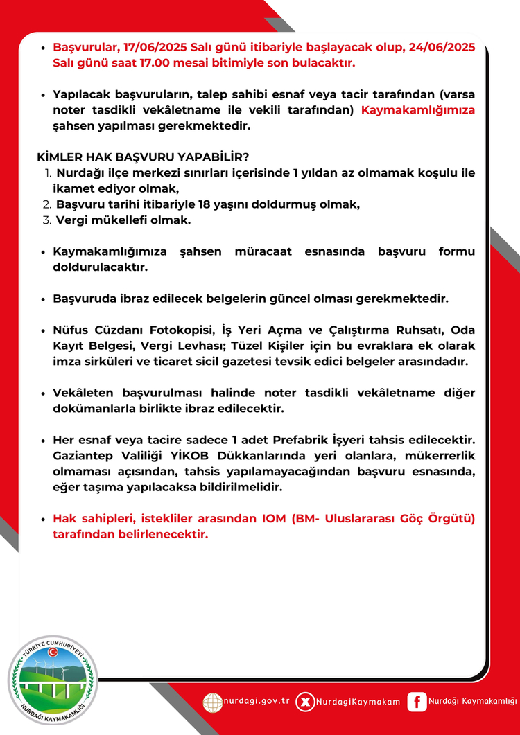 DÜKKANLAR DUYURU 